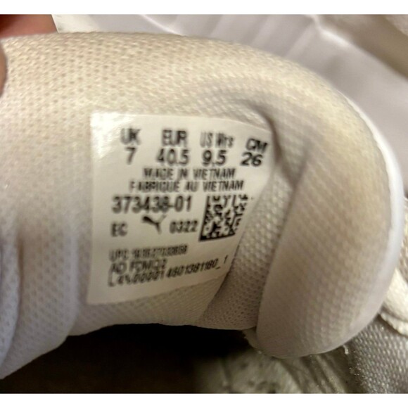 PUMA Cali Wedge Platform White Leather Sneakers Trainers Shoes 373438_01 W’s 9.5 - Picture 7 of 8